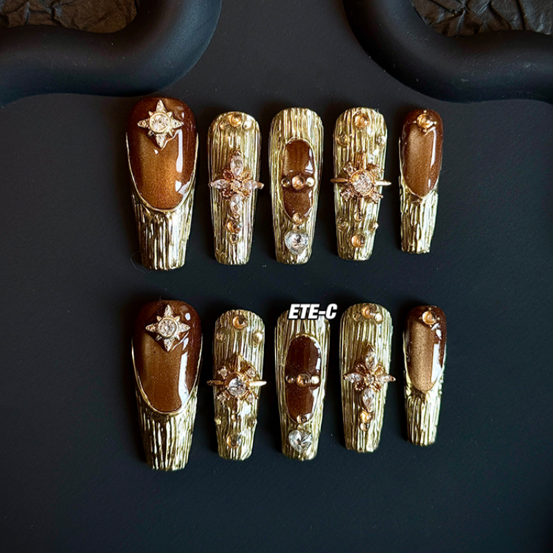 ETERNITY'C Handmade Custom Phantom of Opera Pressed On Wearable Nails T4987