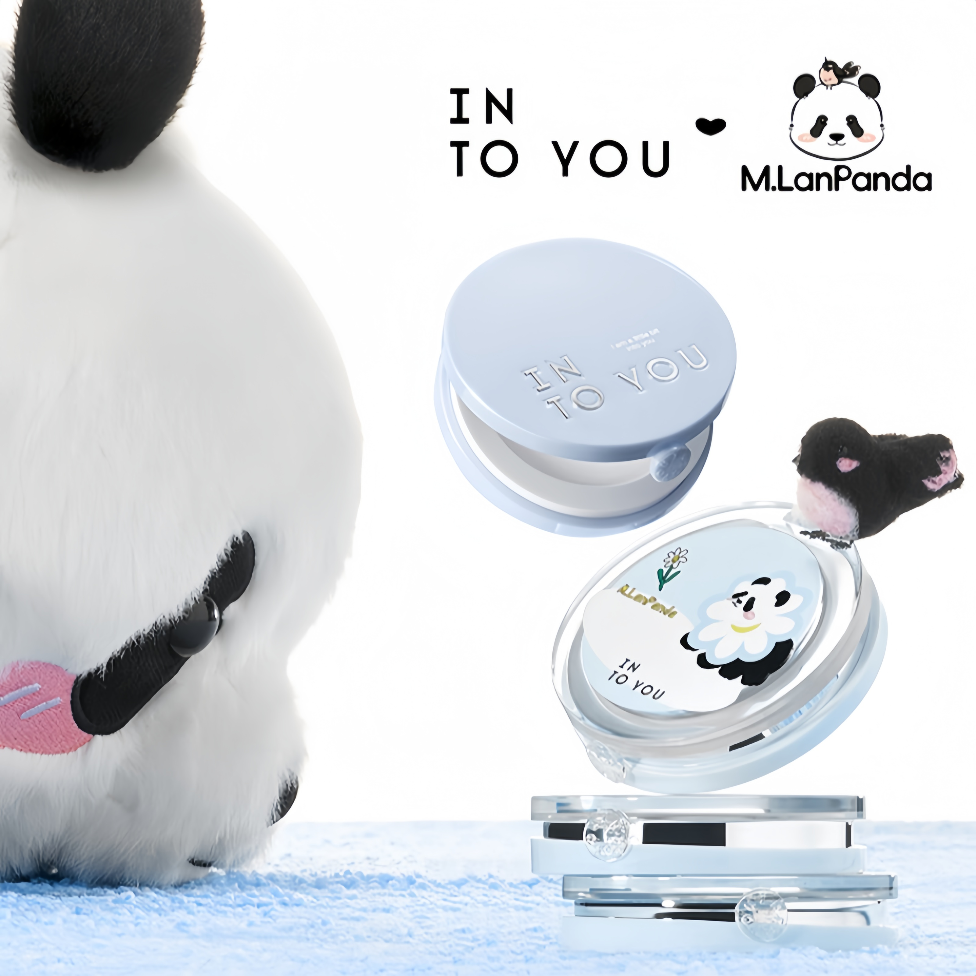 INTO YOU x M.LanPanda Mini Oil-control Pressed Powder T5392