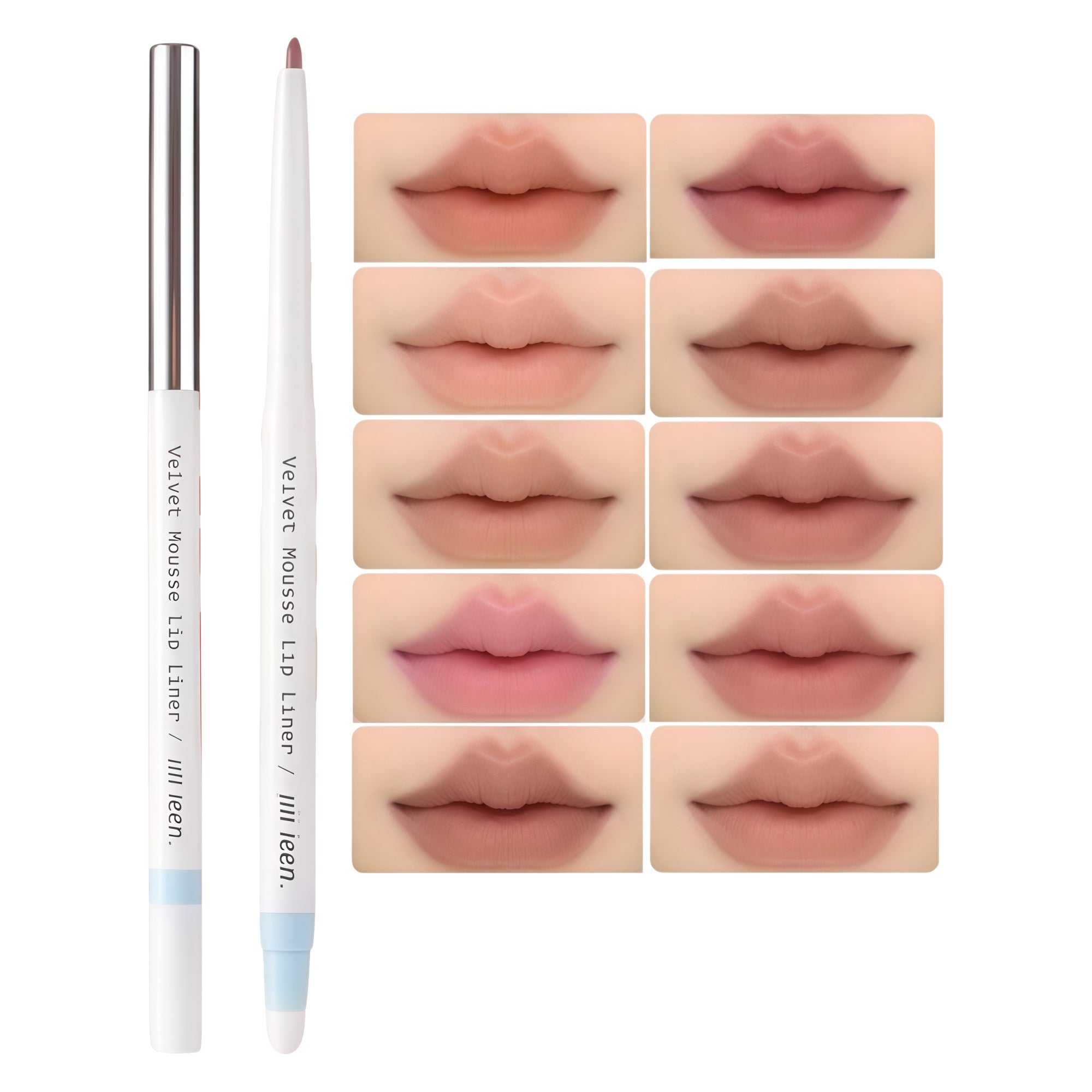 JILL LEEN Double-head Velvet Mousse Moist Lip Liner Pen T5622