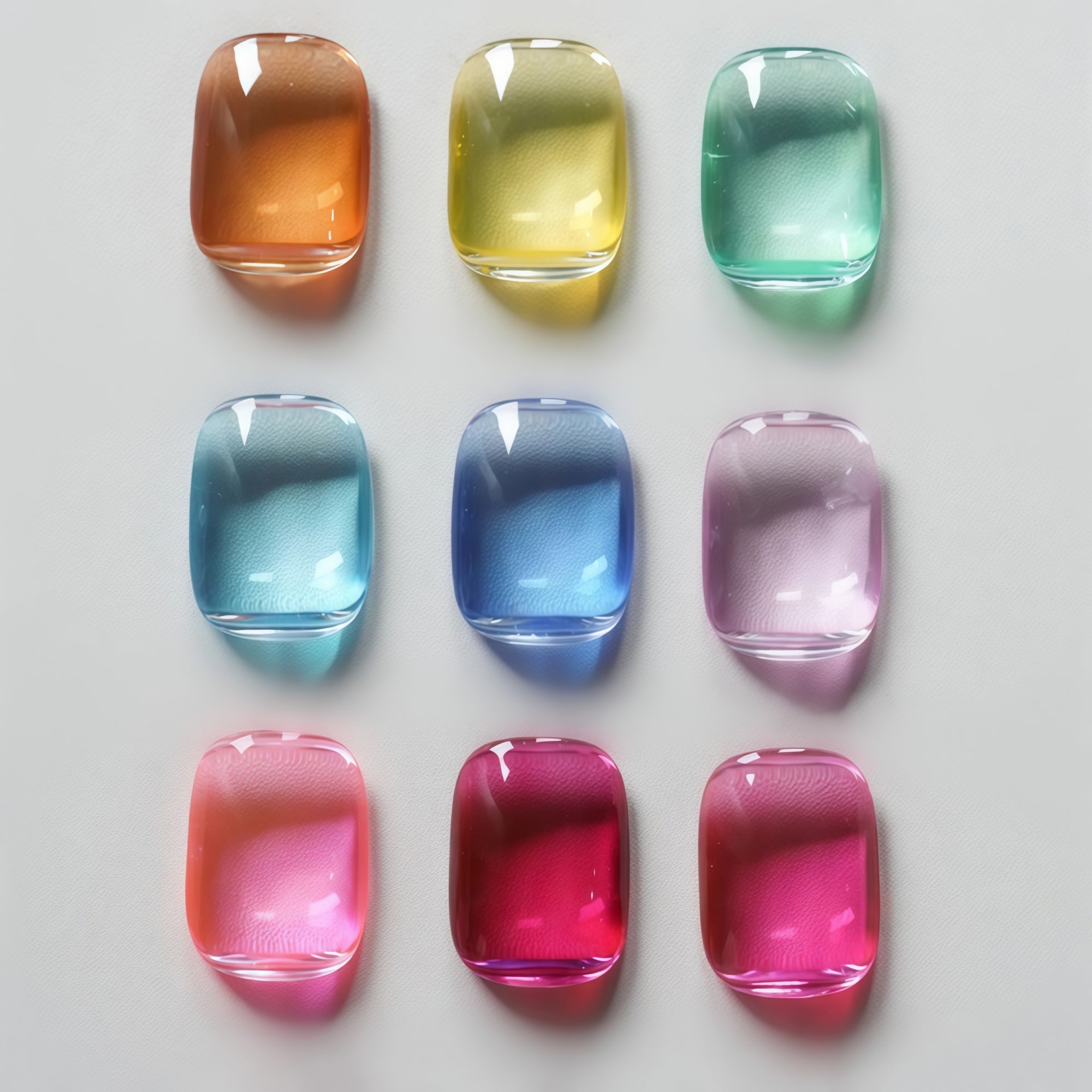 KellyKessa 15ml Macaron Glass Glaze Gel Polish T5611