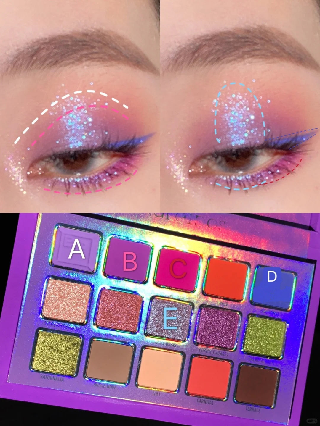 KALEIDOS Escape Pod Collection 15-color Chameleon Eyeshadow Palette T3841