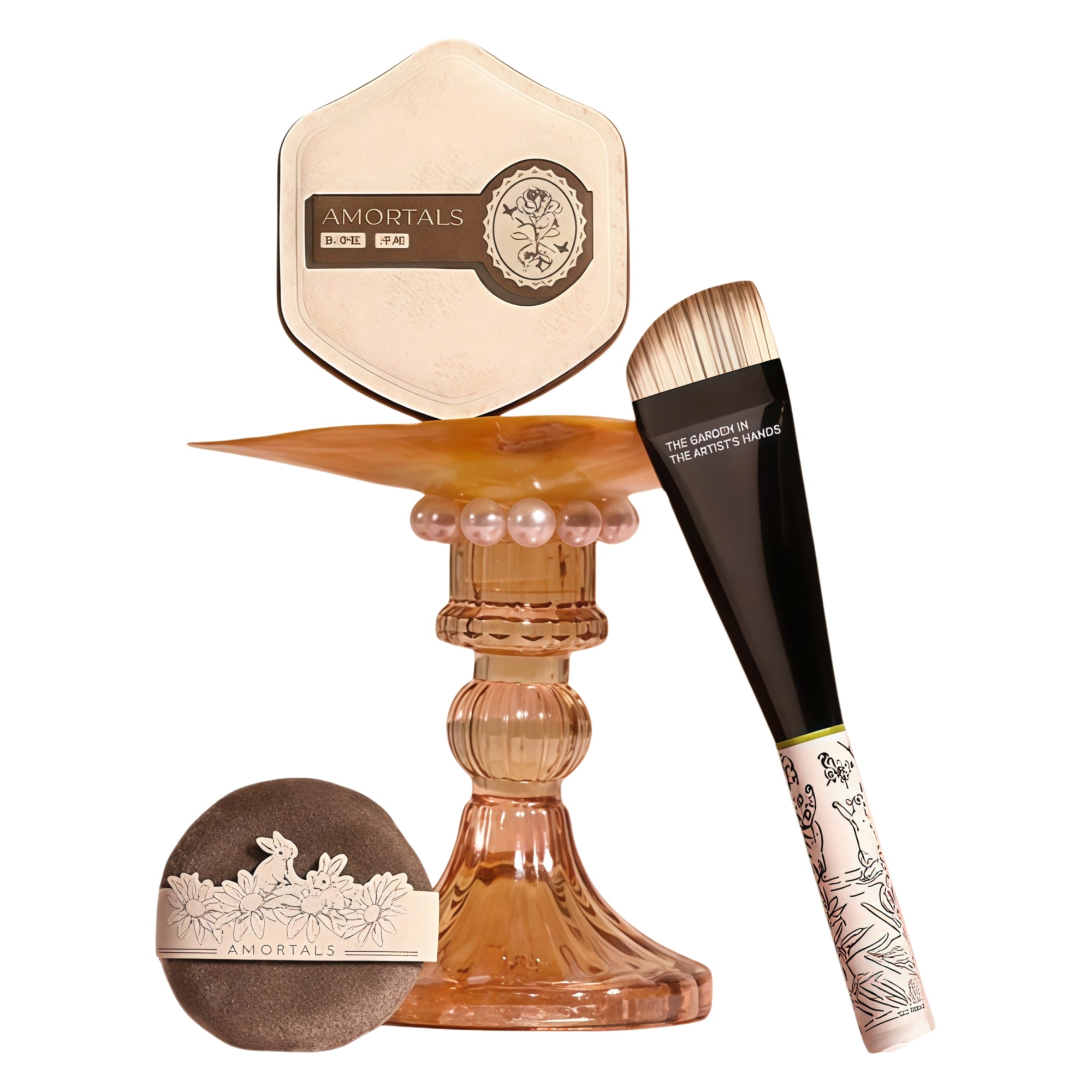 AMORTALS Garden Collection 2.0 Makeup Foundation Tool Set T5643