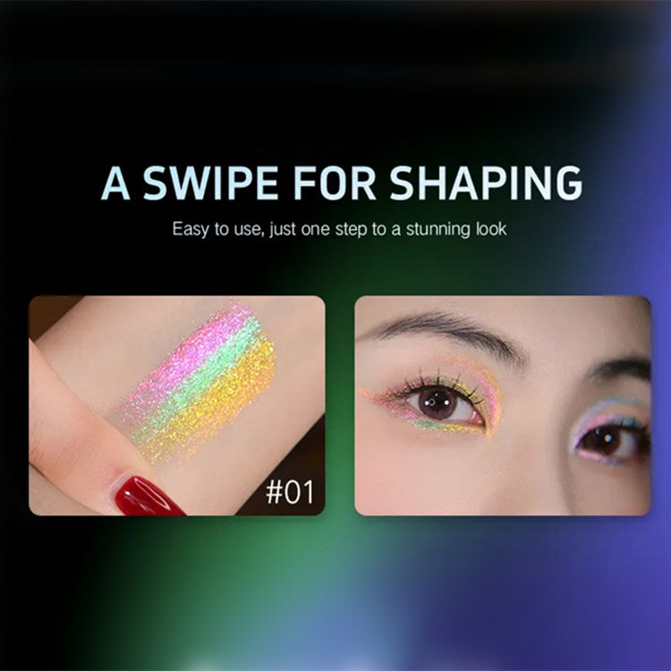 CHARMACY Rainbow Chameleon Diamond Gradient Eyeshadow T4296