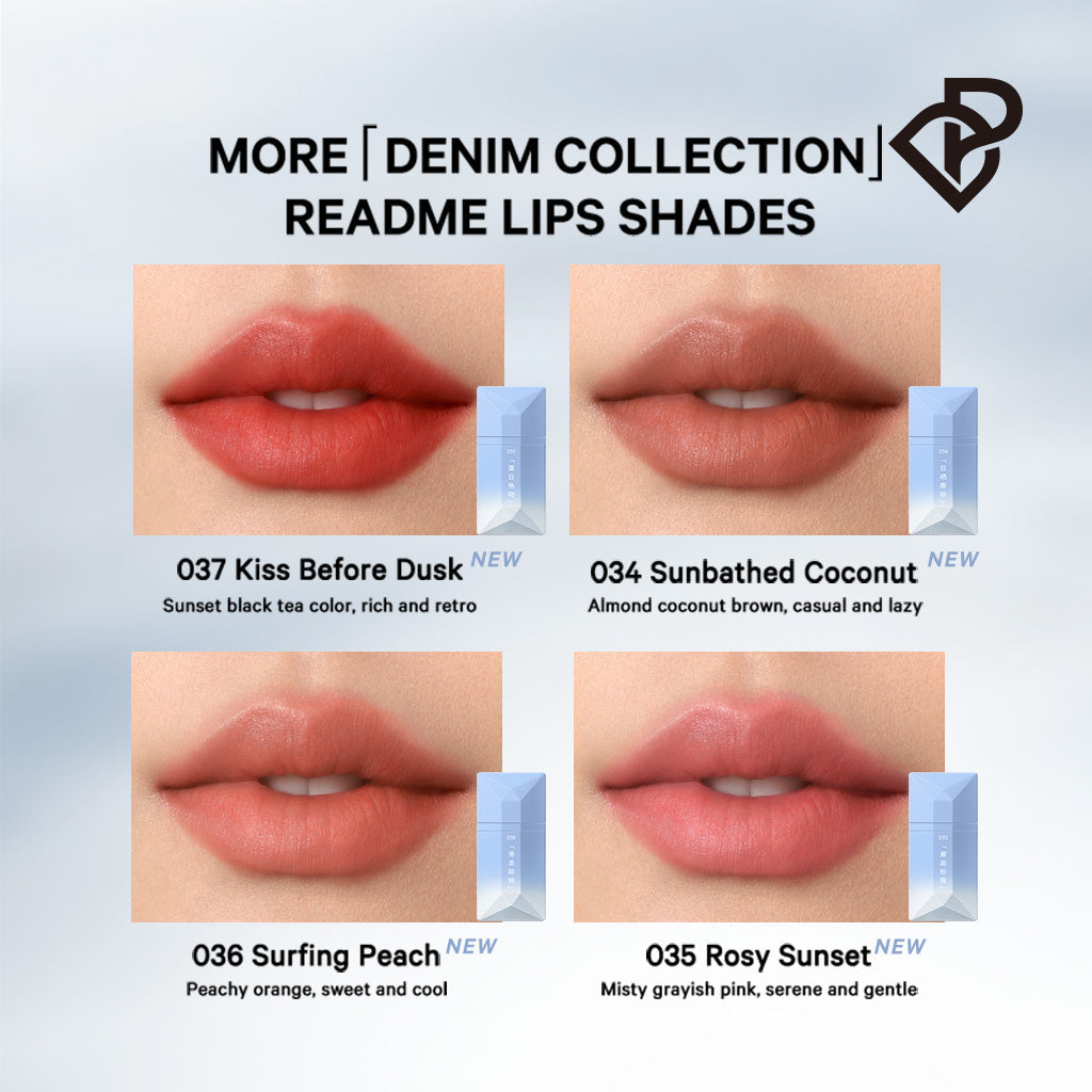 Perfect Diary Denim Series Readme Velvet Matte Lipgloss T3446 