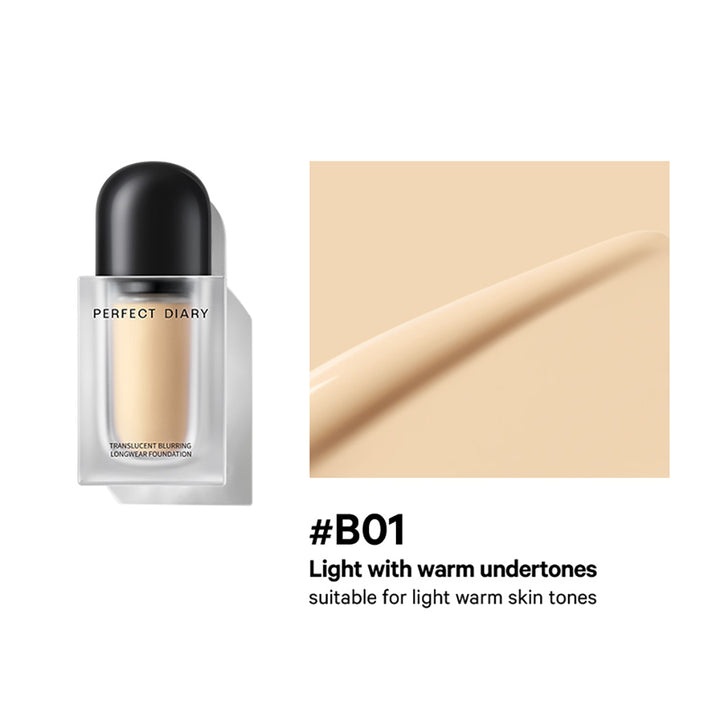 Perfect Diary Translucent Blurring Macro Longwear Flydende Foundation T3466
