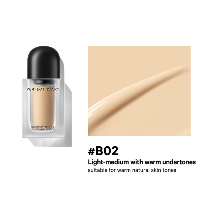 Perfect Diary Translucent Blurring Macro Longwear Liquid Foundation T3466