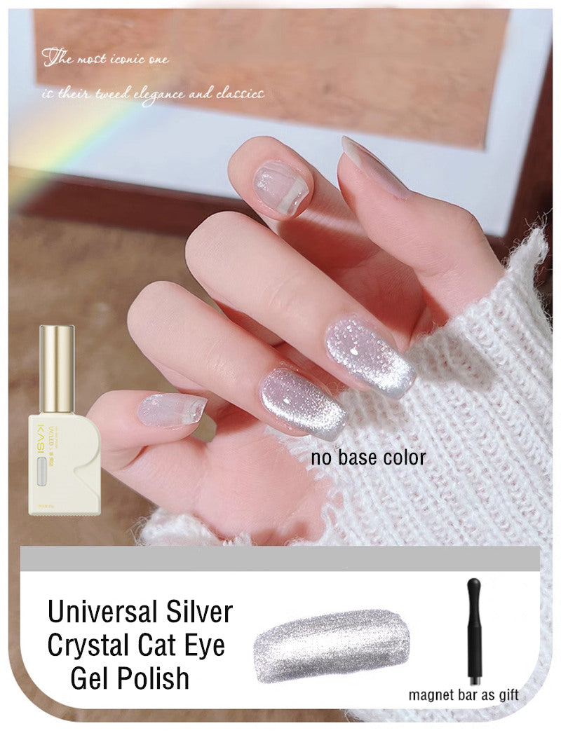 KaSi 15ml Healthy Small Bulb Crystal Cat Eye Gel Polish T3596
