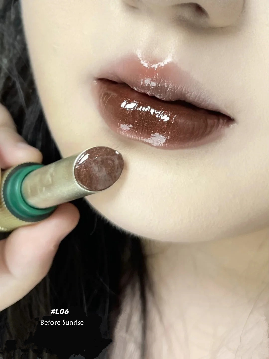 Girlcult Peach Festival Chameleon Mirror Lipstick L06 Before