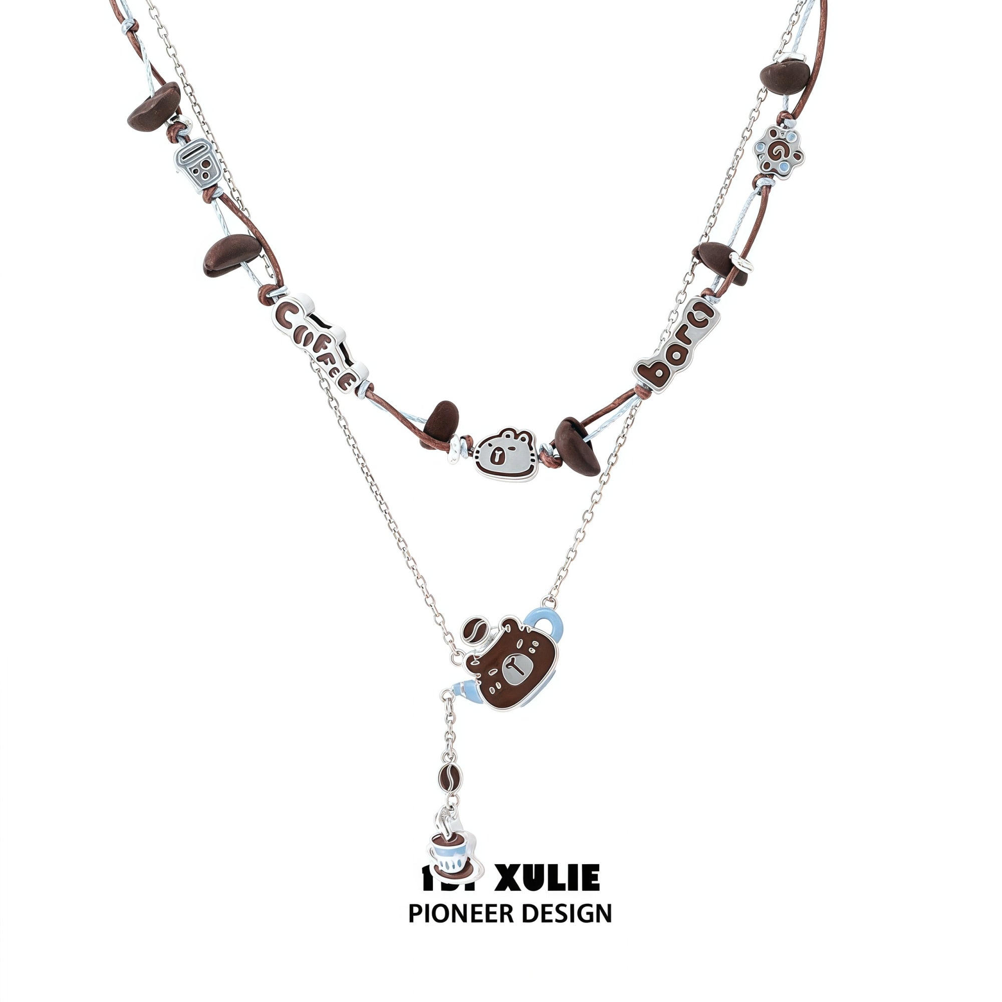 1STXULIE Superior Niche Capybara Necklace T5841