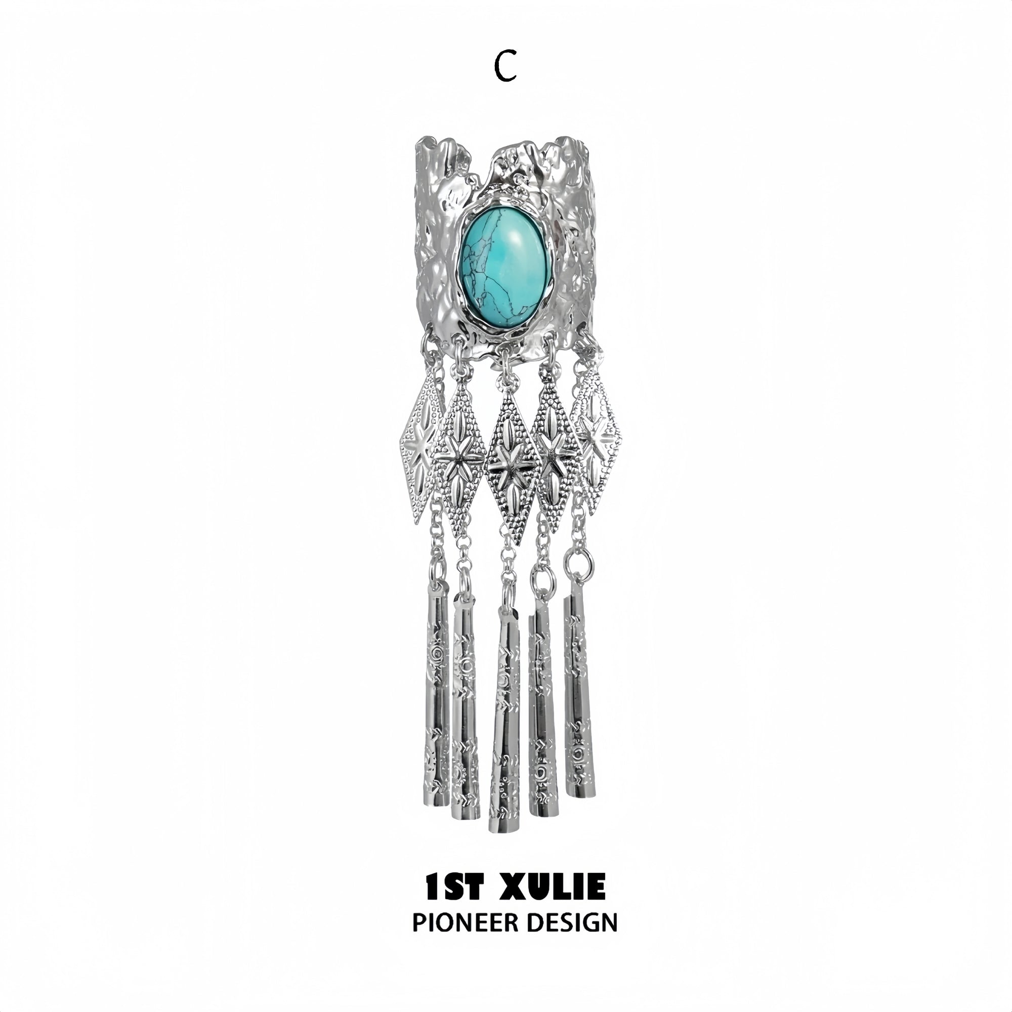 1STXULIE Superior Miao-style Retro Hair Clip T5816