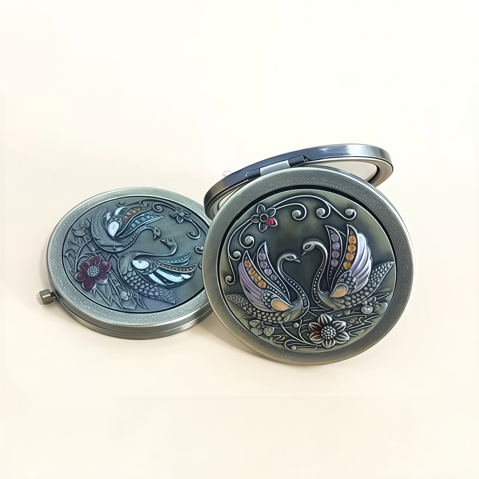 ShangYi European Vintage Circular Portable Makeup Mirror T5589