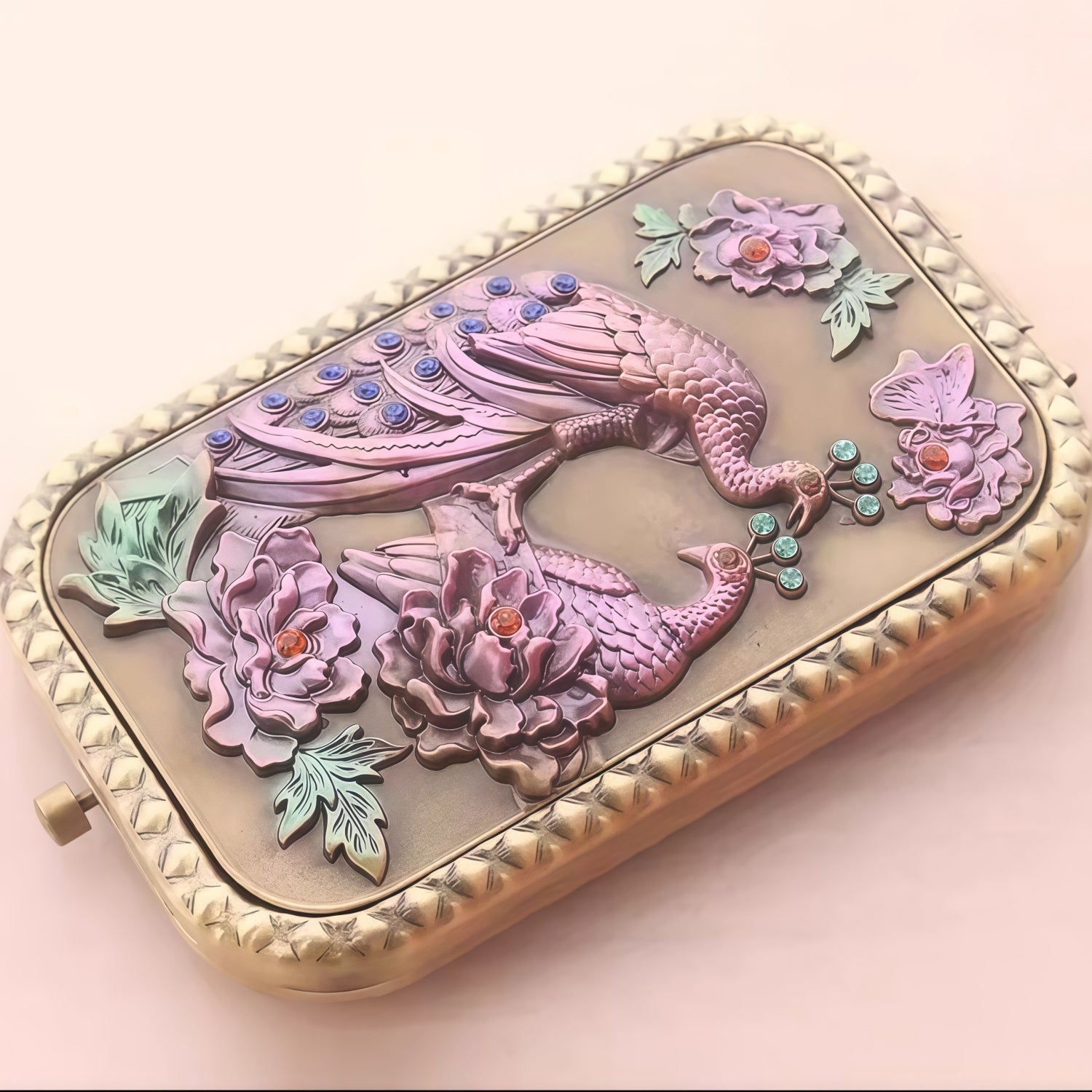 ShangYi European Vintage Rectangular Portable Makeup Mirror T5590