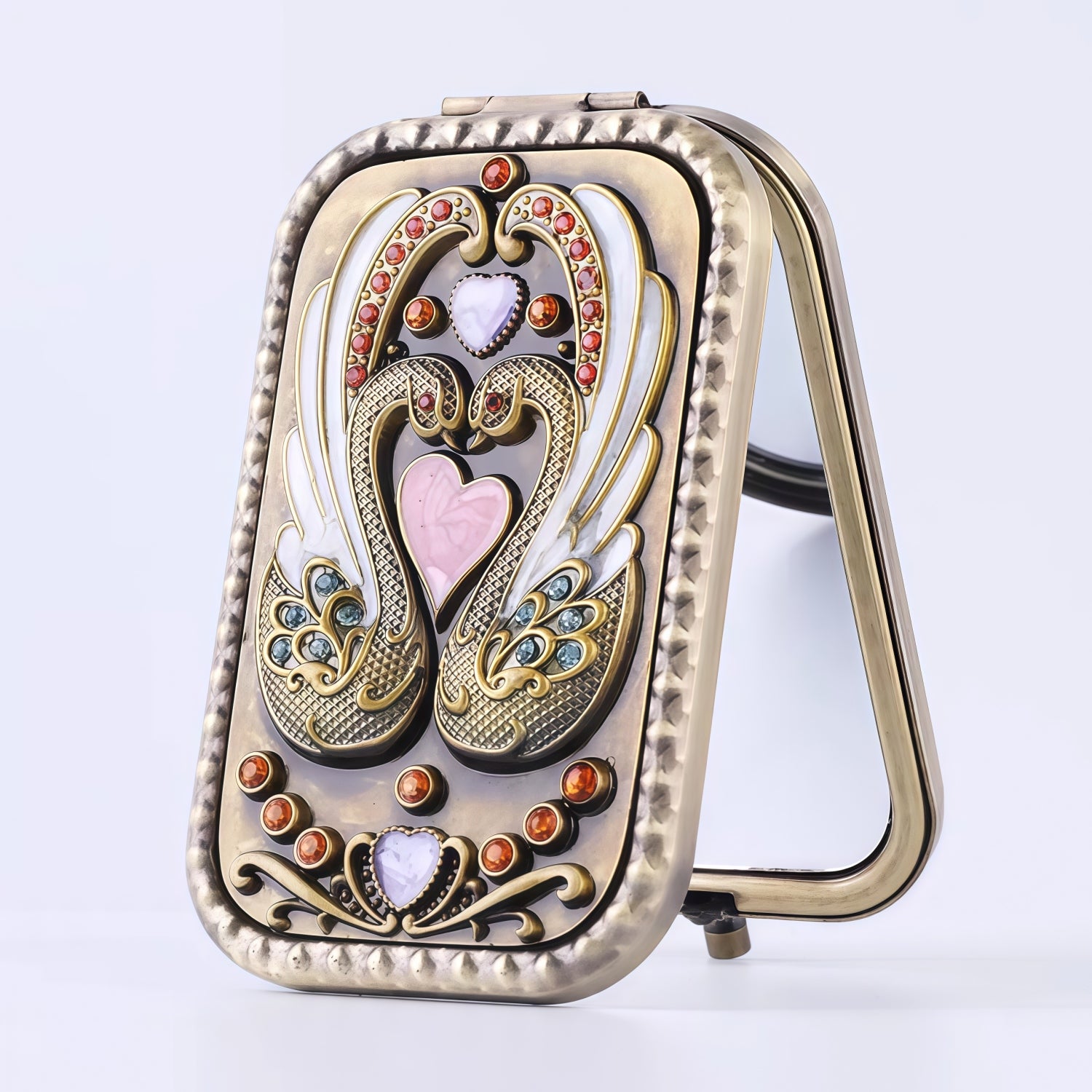 ShangYi European Vintage Rectangular Portable Makeup Mirror T5590