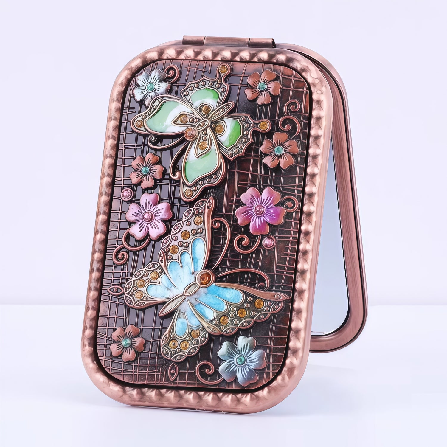 ShangYi European Vintage Rectangular Portable Makeup Mirror T5590