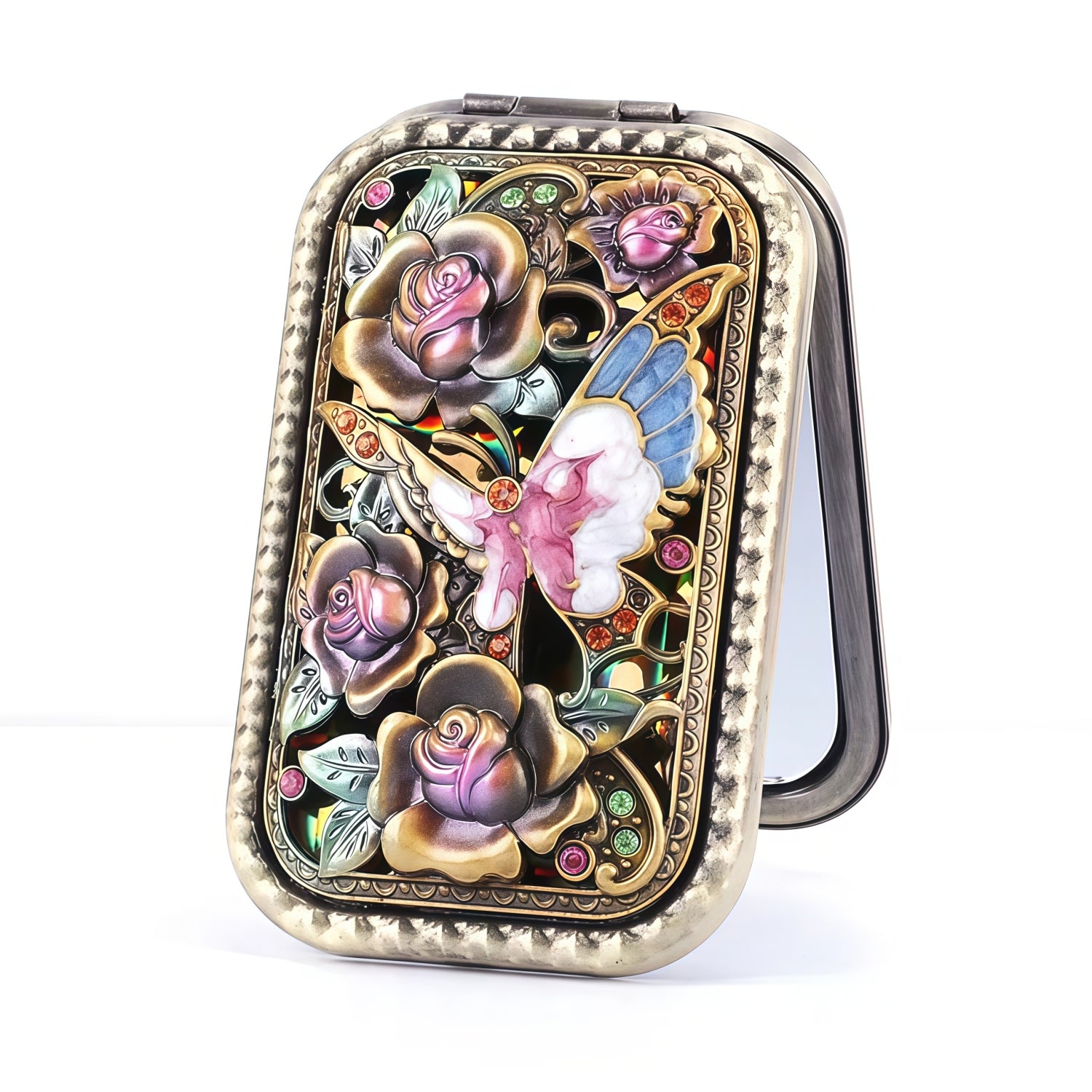 ShangYi European Vintage Rectangular Portable Makeup Mirror T5590