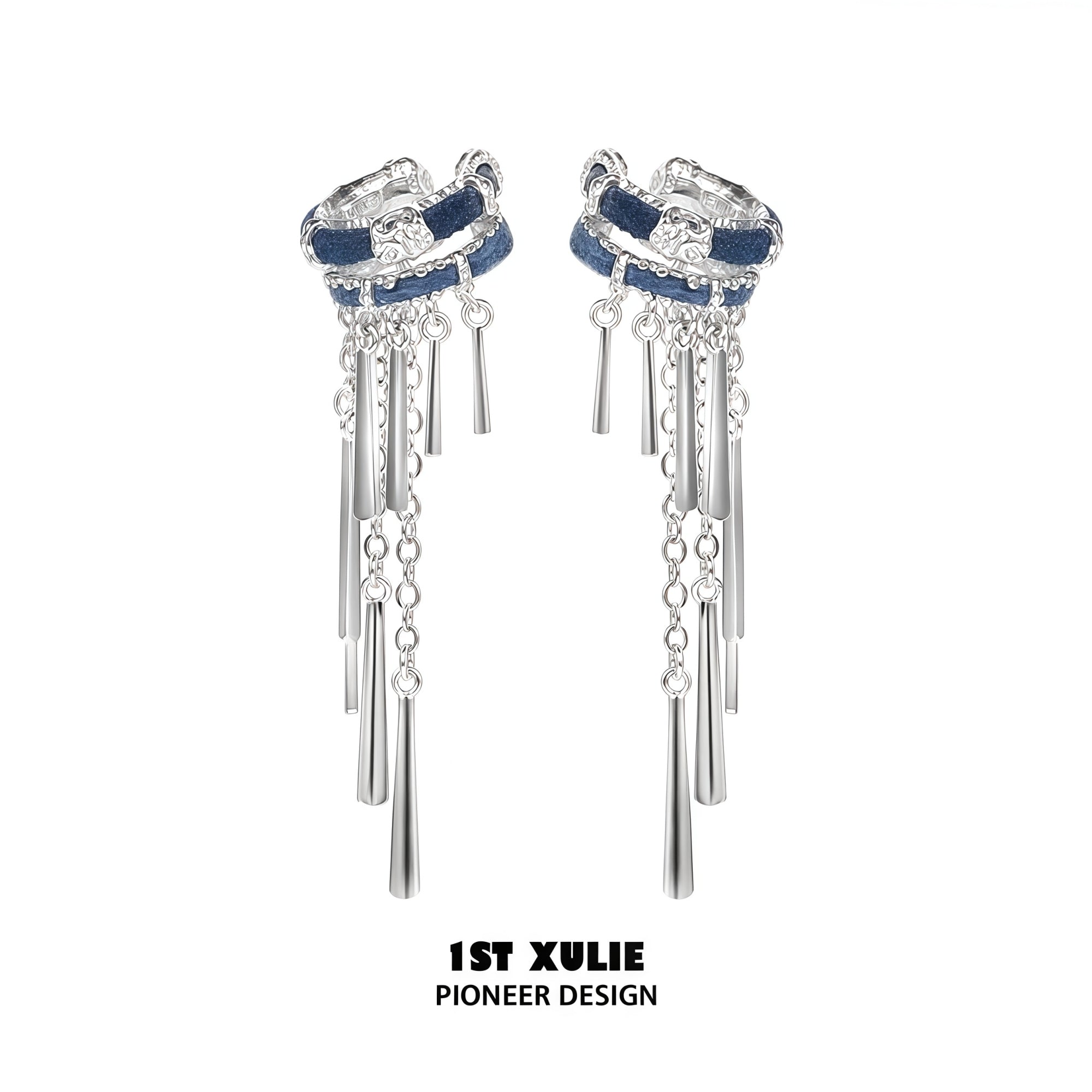 1STXULIE Superior Miao-style Niche Tassel Earrings T5823