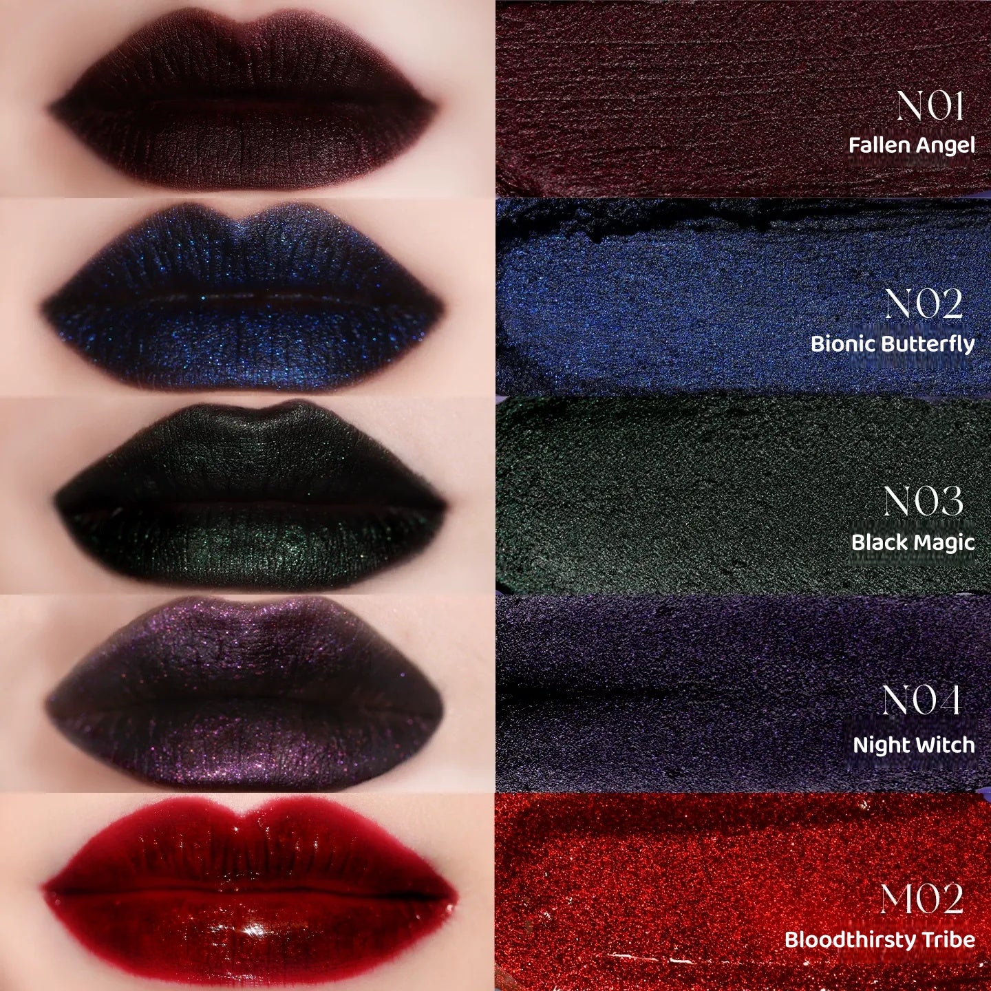 DE'LANCI Otherworldly Gothic Airy Matte & Mirror Lip Gloss T5432