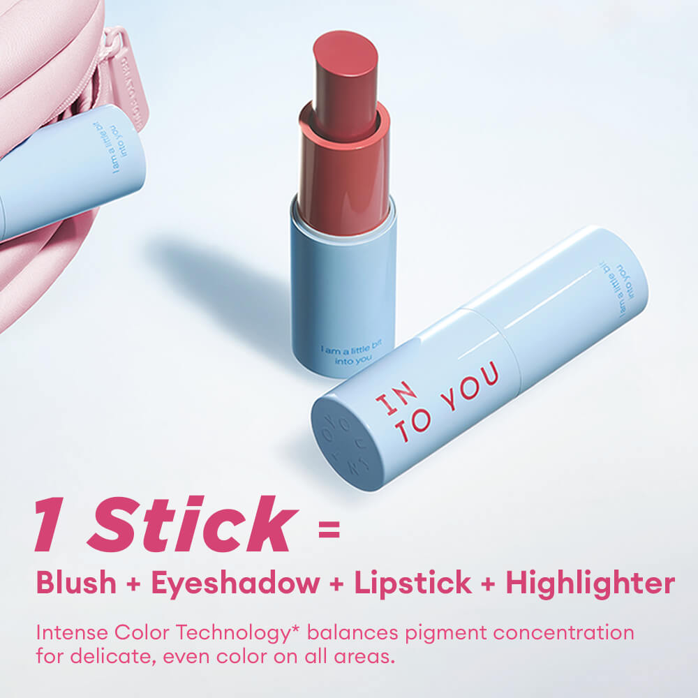 INTO YOU Multi-Use Makeup Cream Stick for Blusher & Lipstick T4112