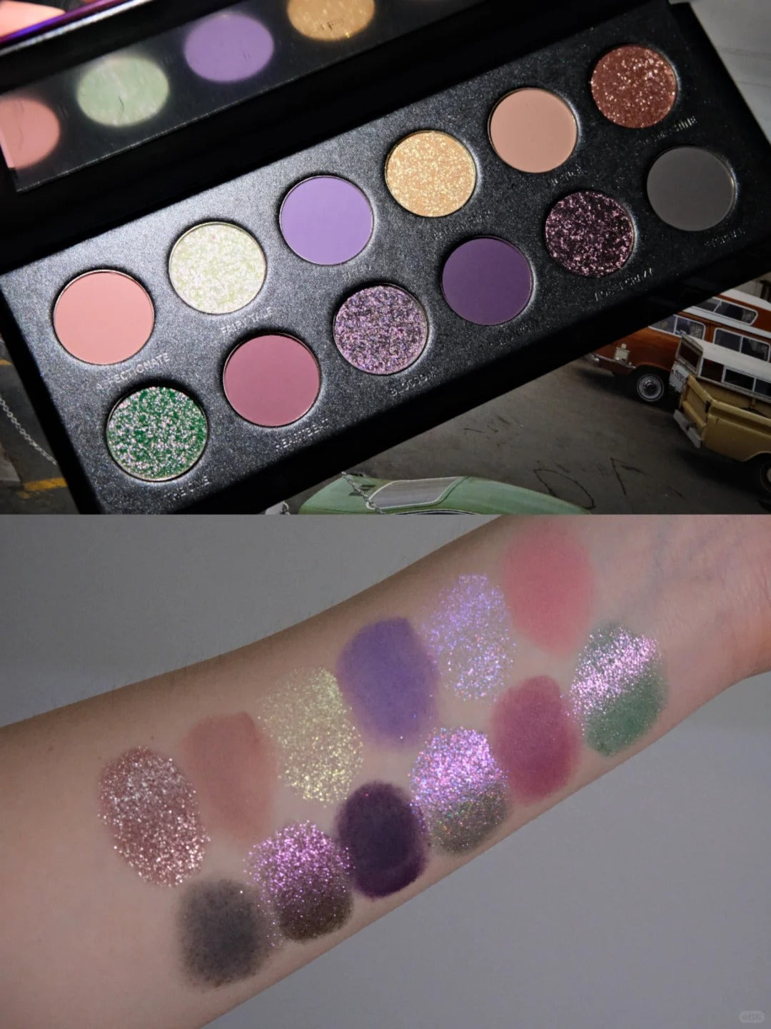 KRYPTEIN COSMETICS VIOLET CRAZY 12-Color Chameleon Eyeshadow Palette T4215