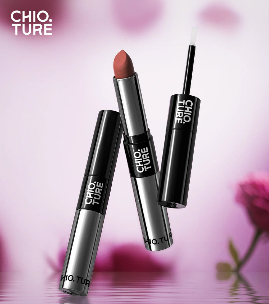 CHIOTURE Double-ended Matte Lipstick With Lip Top Coat T3777