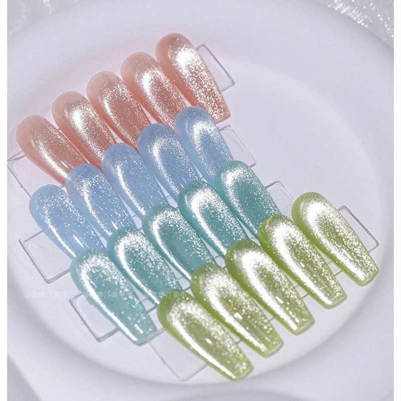 KaSi 15ml Healthy Small Bulb Crystal Cat Eye Gel Polish T3596