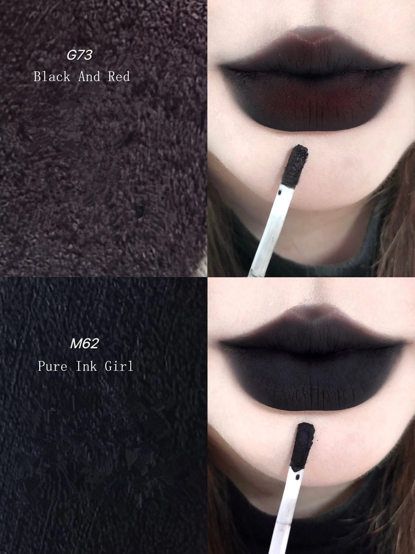 Girlcult Four Great Inventions Lip Glaze G73 Black And Red T4553