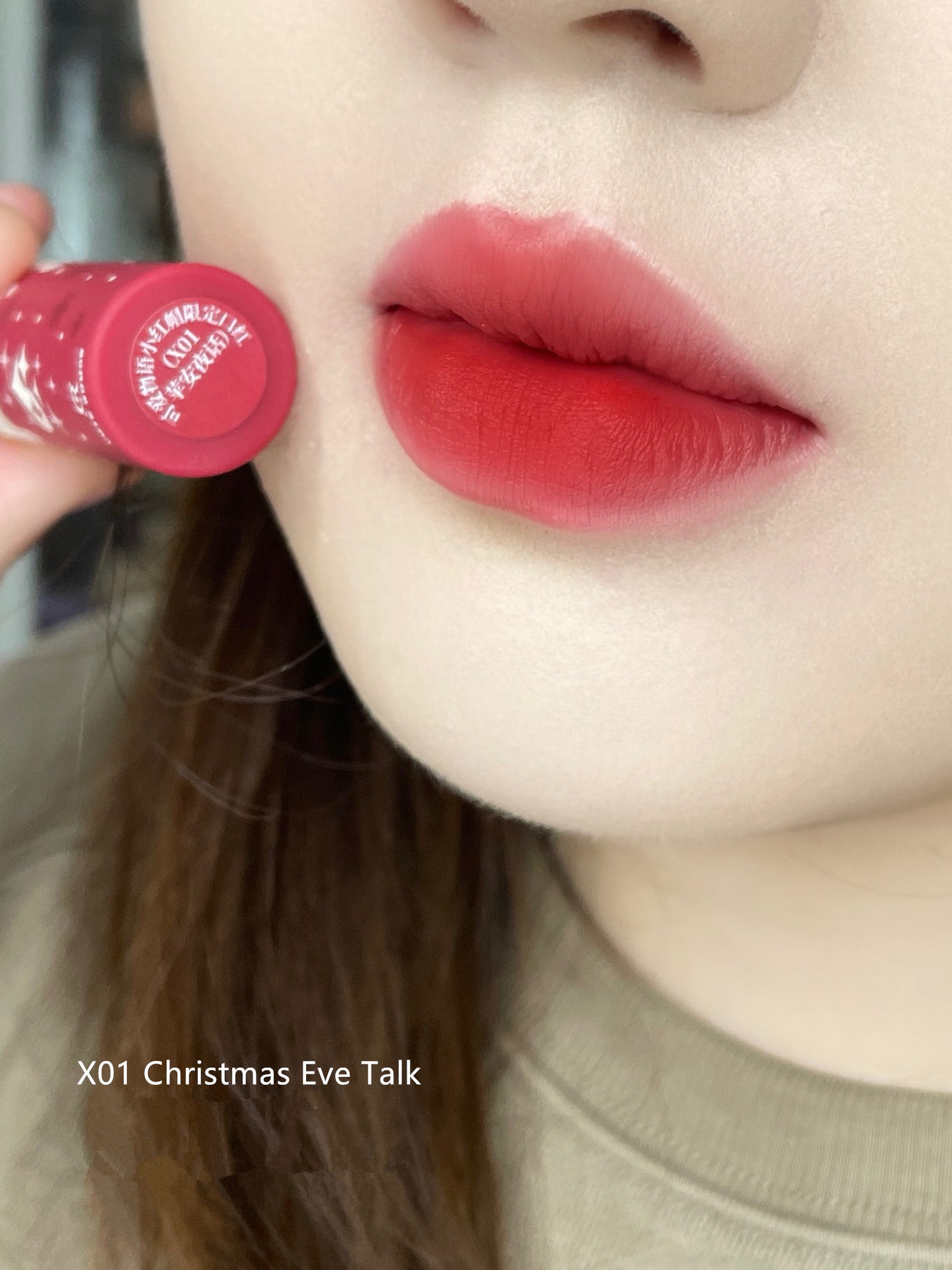 CUTE RUMOR Christmas Series Crystal Mirror & Velvet Matte Lipstick T3703