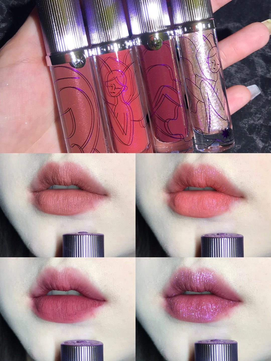 Girlcult Garden Dream Series Color Change Diamond Shimmer Matte Lip Glaze T3440