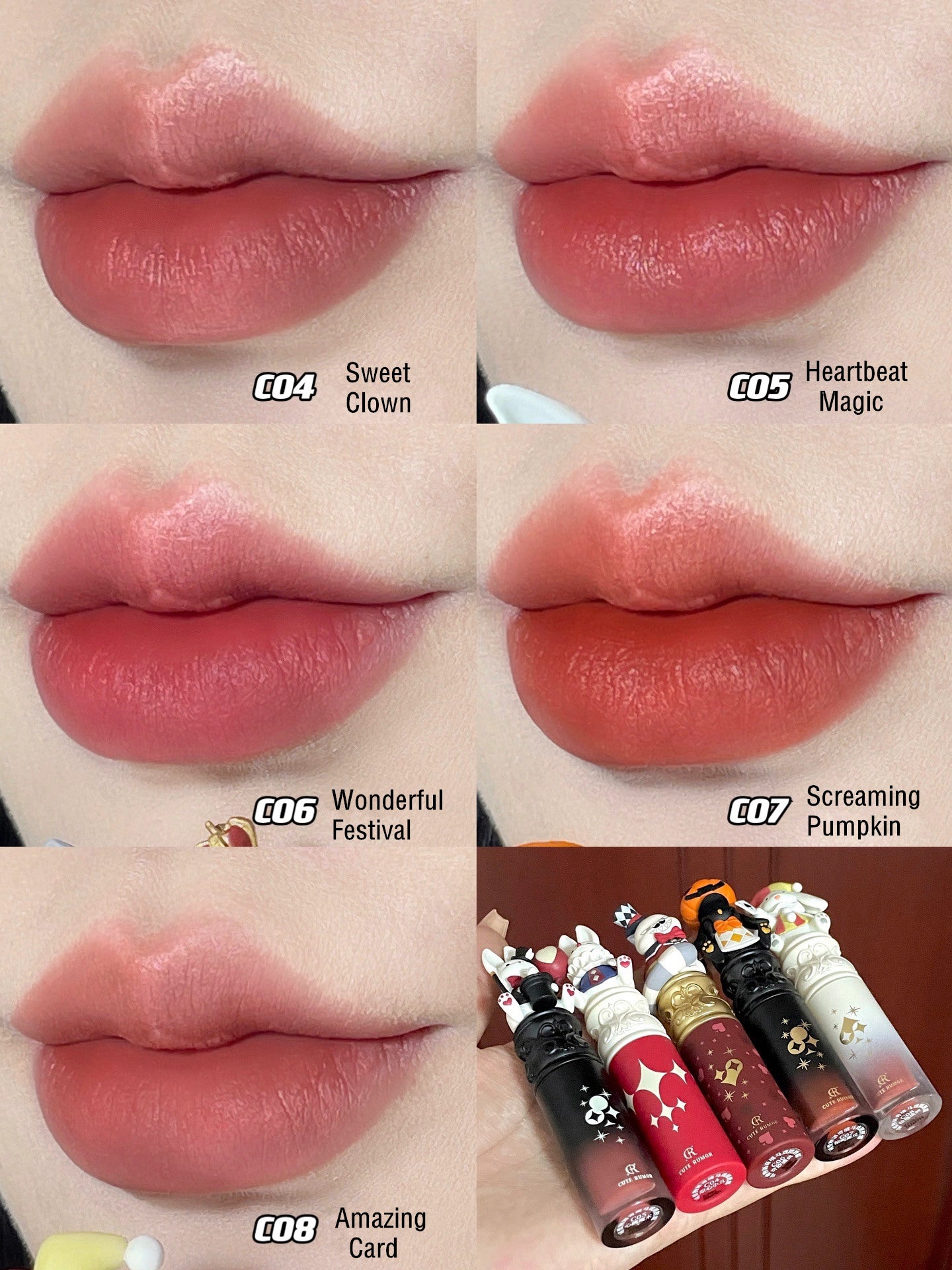CUTE RUMOR Wonderland Circus Series Velvet Matte Lip Cream T3700