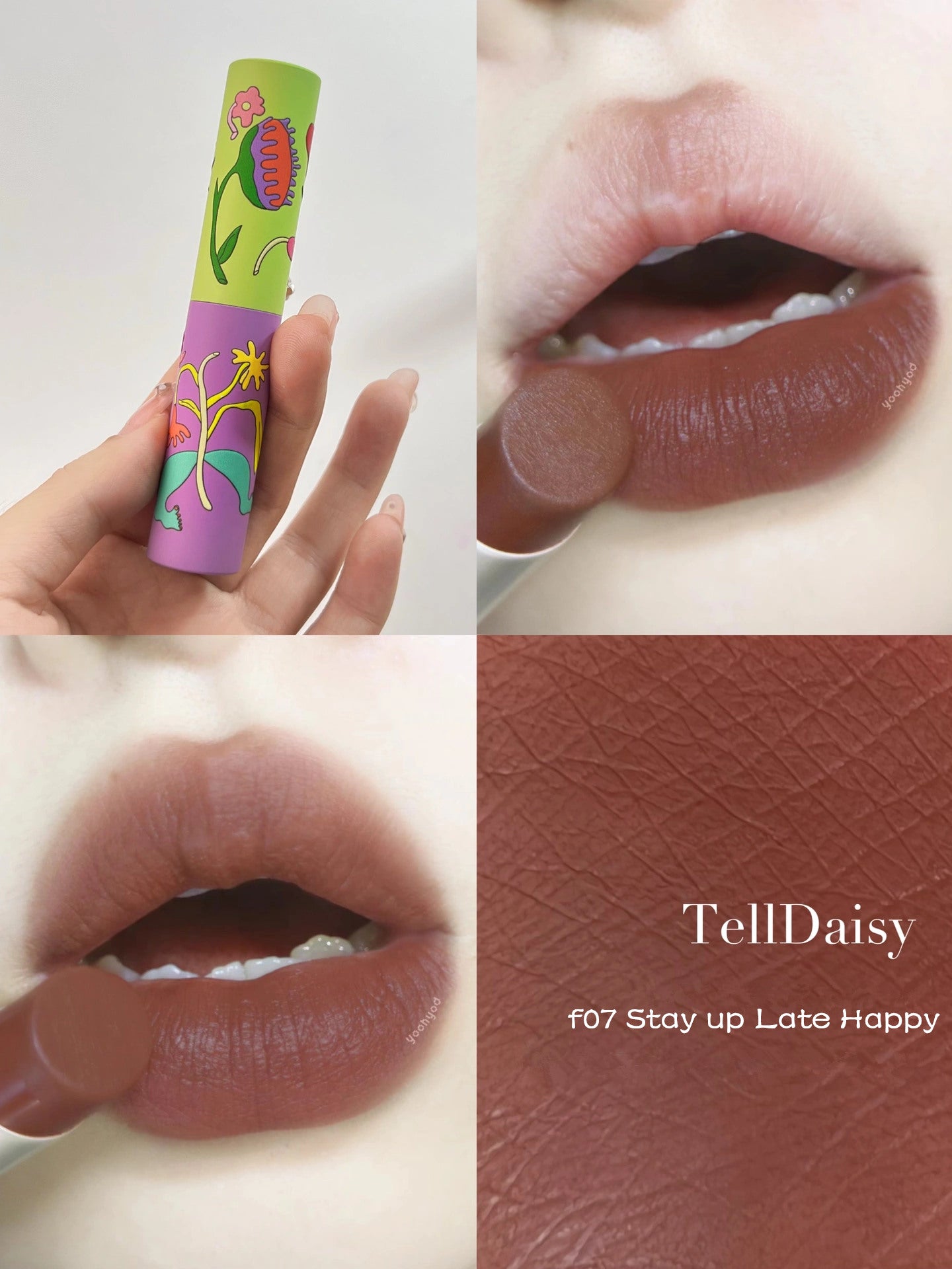 TellDaisy Flower World Series Matte Lipstick T3722