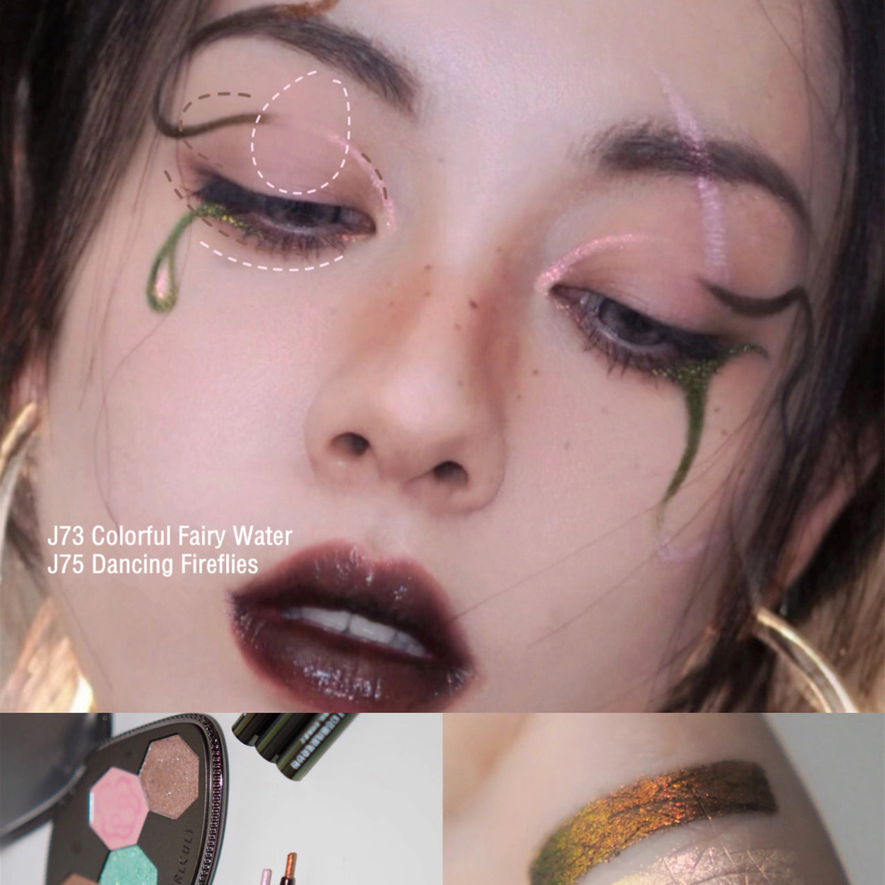 Girlcult Fox Series Light Change Chameleon Glitter Eyeliner & Eyeshadow Pen T3059
