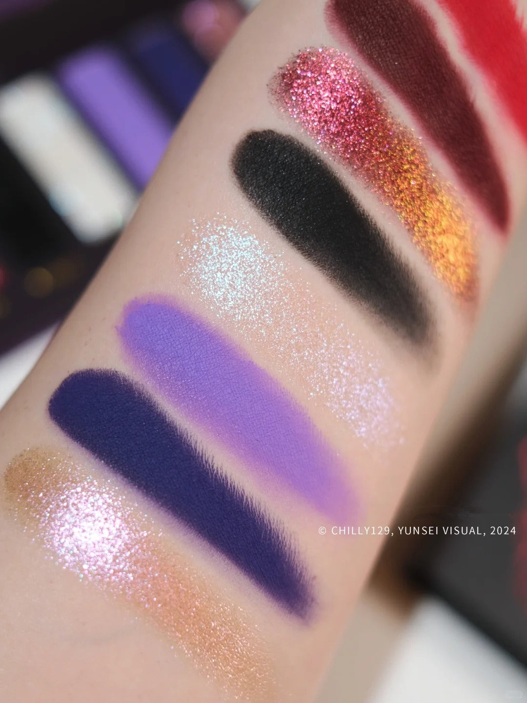 Narimi Fireflies In Dark Night 8-farvet øjenskyggepalette (6.0) T3840