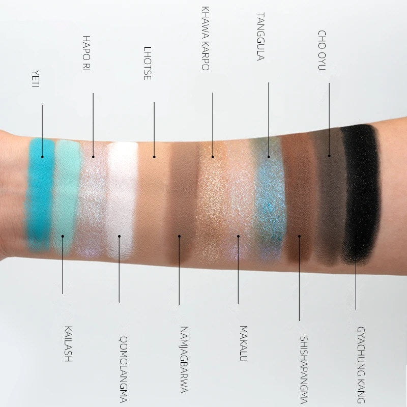 DilSefromtheheart Holy Mountain Image 12 Colors Eyeshadow Palette T4315