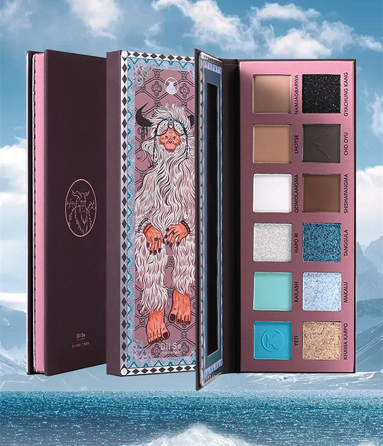 DilSefromtheheart Holy Mountain Image 12 Colors Eyeshadow Palette T4315