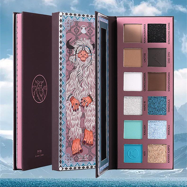 DilSefromtheheart Holy Mountain Image 12 Colors Eyeshadow Palette T4315