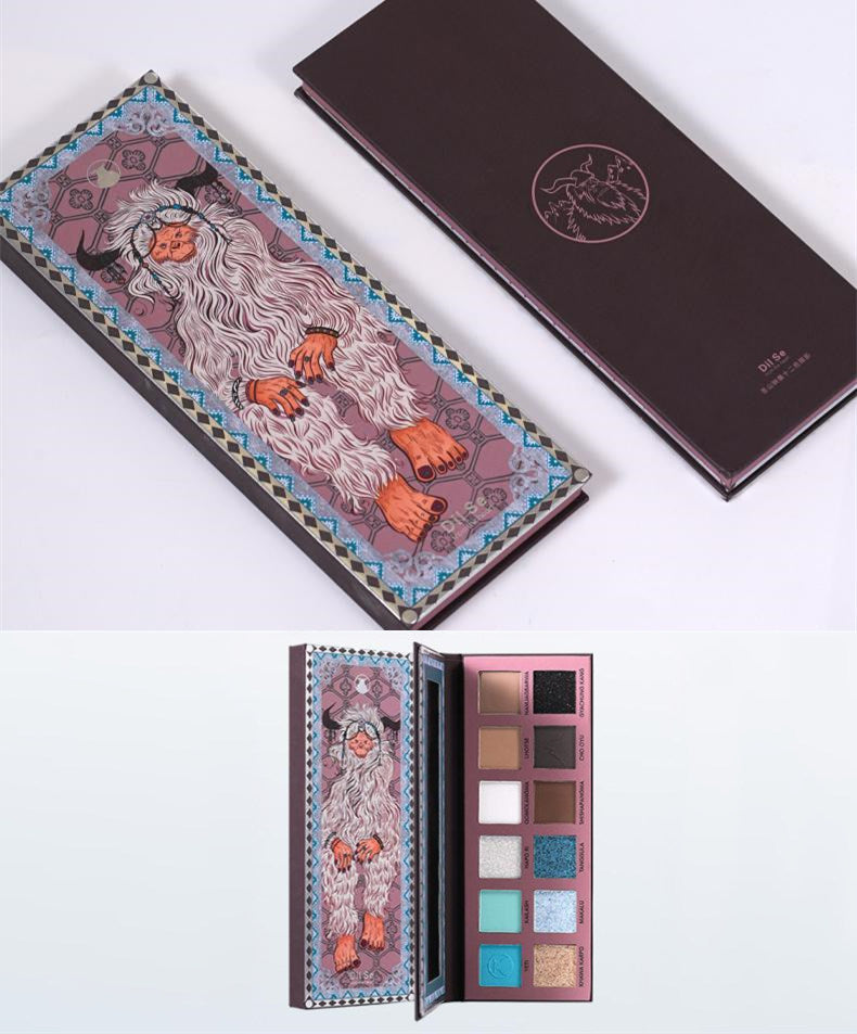 DilSefromtheheart Holy Mountain Image 12 Colors Eyeshadow Palette T4315