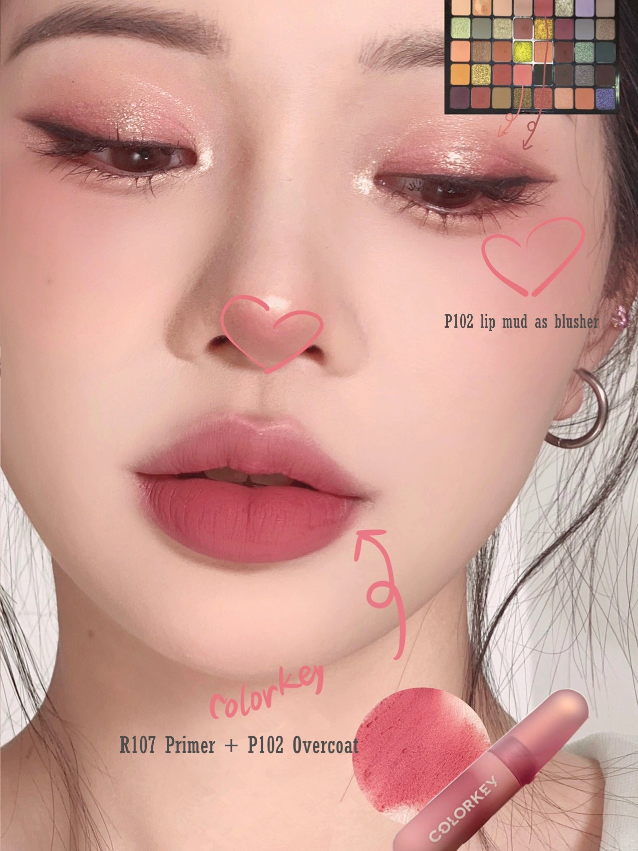COLORKEY Colored Eggs Moist Velvet Mousse Matte Lip Mud T2933