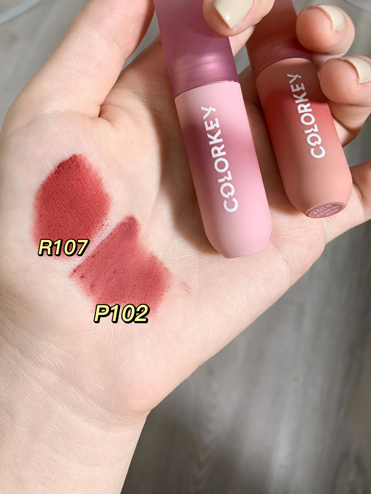 COLORKEY Colored Eggs Moist Velvet Mousse Matte Lip Mud T2933