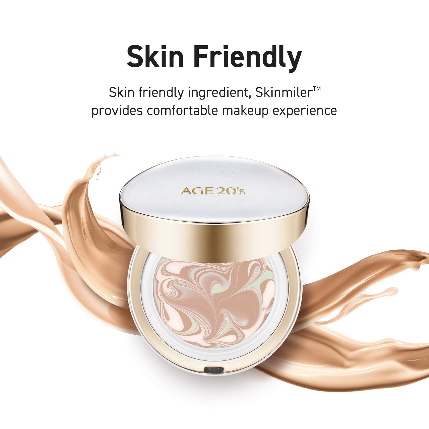 AGE 20's Signature 3-Color Oil Control Air Cushion Foundation With Refill (White Box) T1968