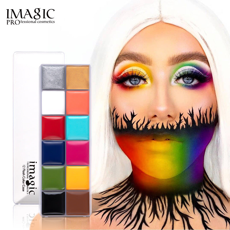 IMAGIC 12 Colors Flash Tattoo Face Body Paint T1911