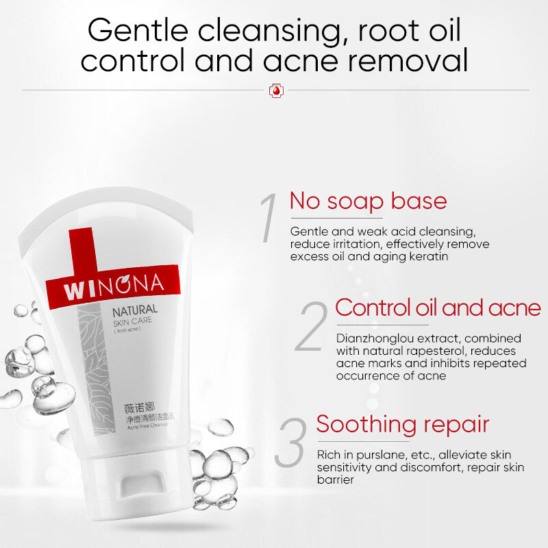 WINONA Anti-Acne Series Moisturizing Acne Free Facial Cleanser T2207