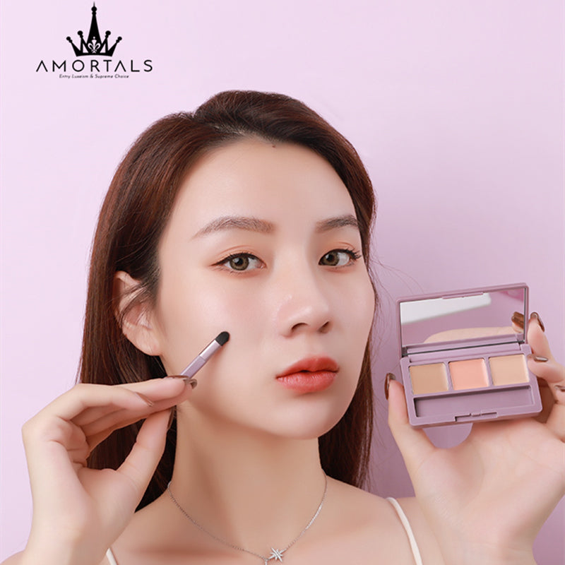AMORTALS 3 Shades Cream Concealer Palette T2515