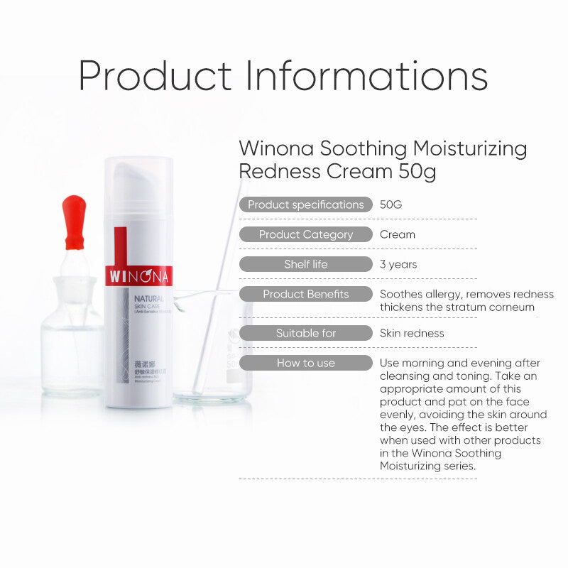 WINONA Anti-Sensitive Series Anti-Redness Rich Moisturizing Facial Cream T2196