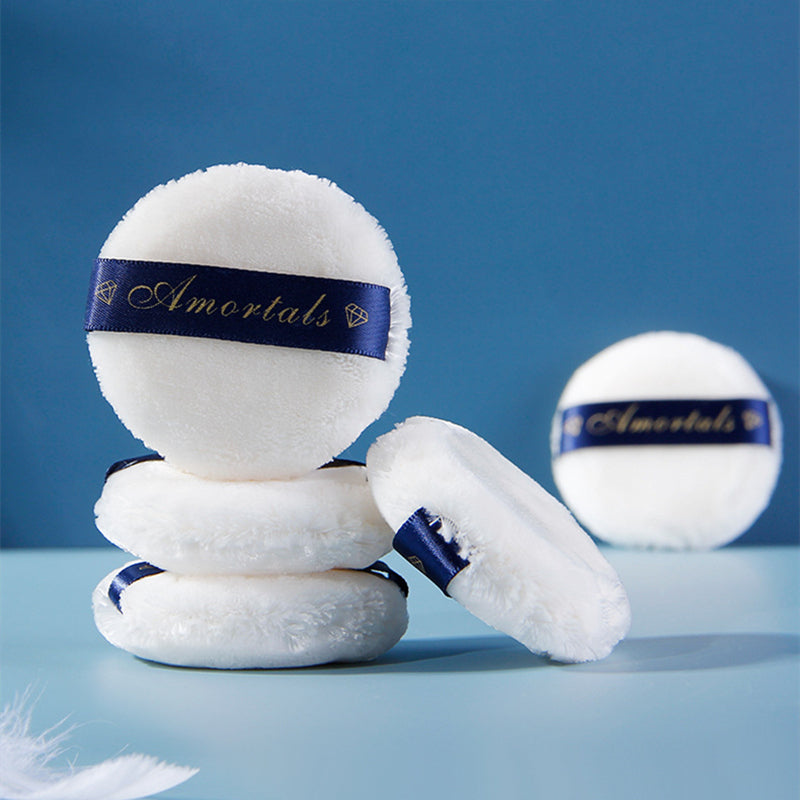 AMORTALS 2 Pcs Velvet Nude Skin Loose Powder Puff Set T2534