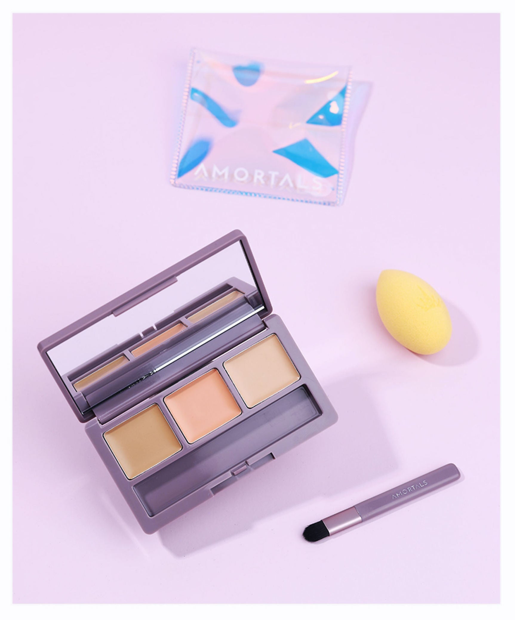 AMORTALS 3 Shades Cream Concealer Palette T2515