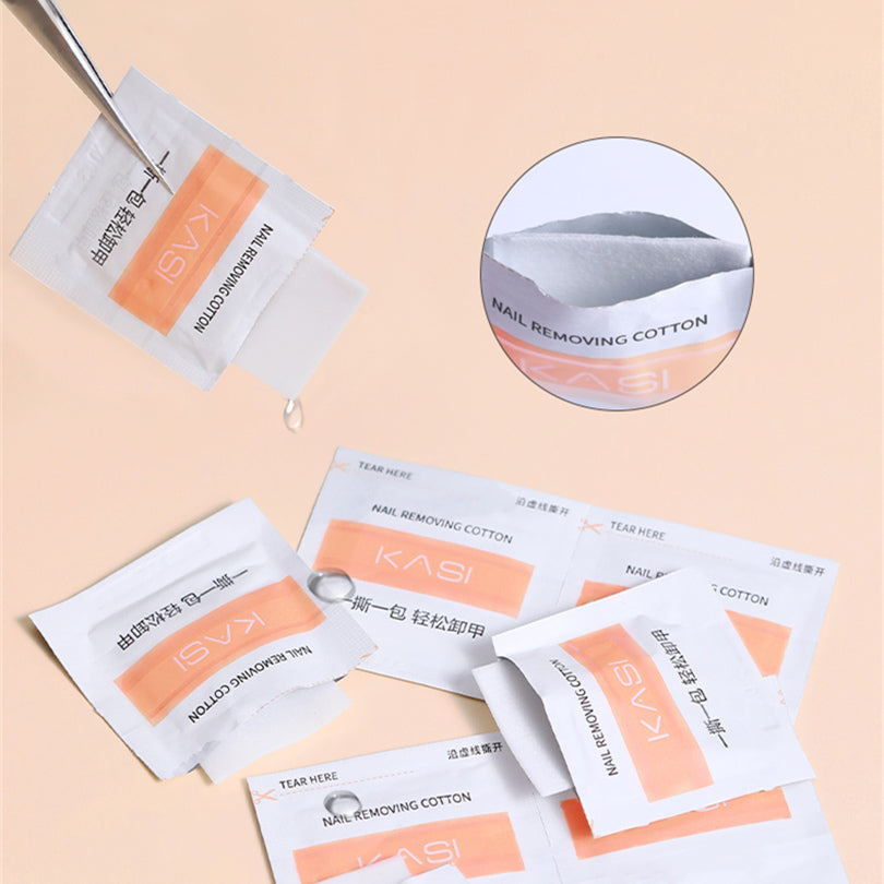 KaSi Eco-friendly Disposable Gel Polish Remover Wraps Pads & Tools T2640