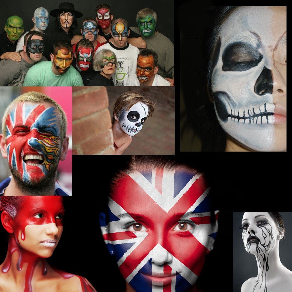 IMAGIC 12 Colors Flash Tattoo Face Body Paint T1911