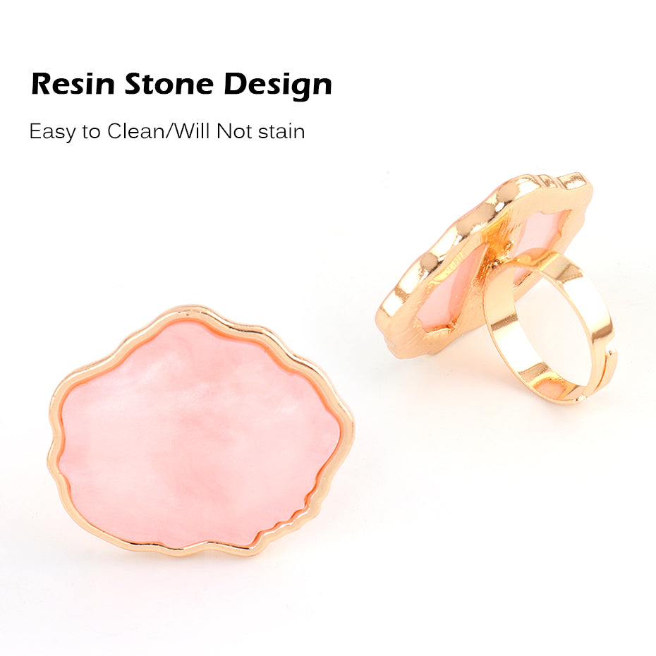 FULL BEAUTY Finger Ring Resin Stone Nail Art Palette T2738
