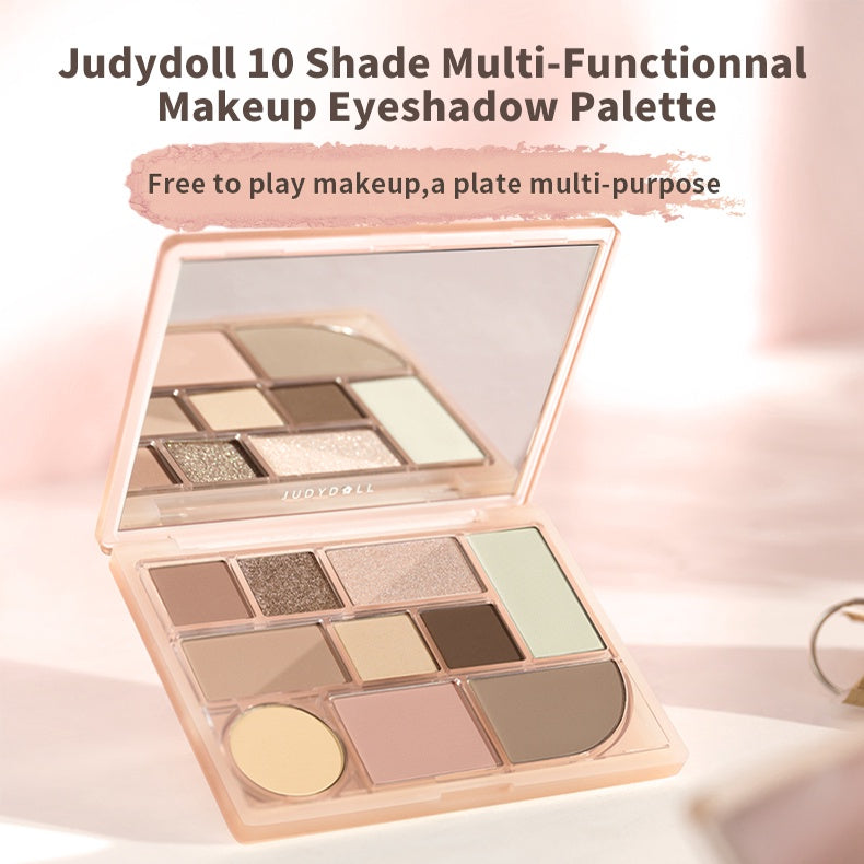 JUDYDOLL 10 Color All-In-One Makeup Eyeshadow Palette T2984 (New Colors Launch)