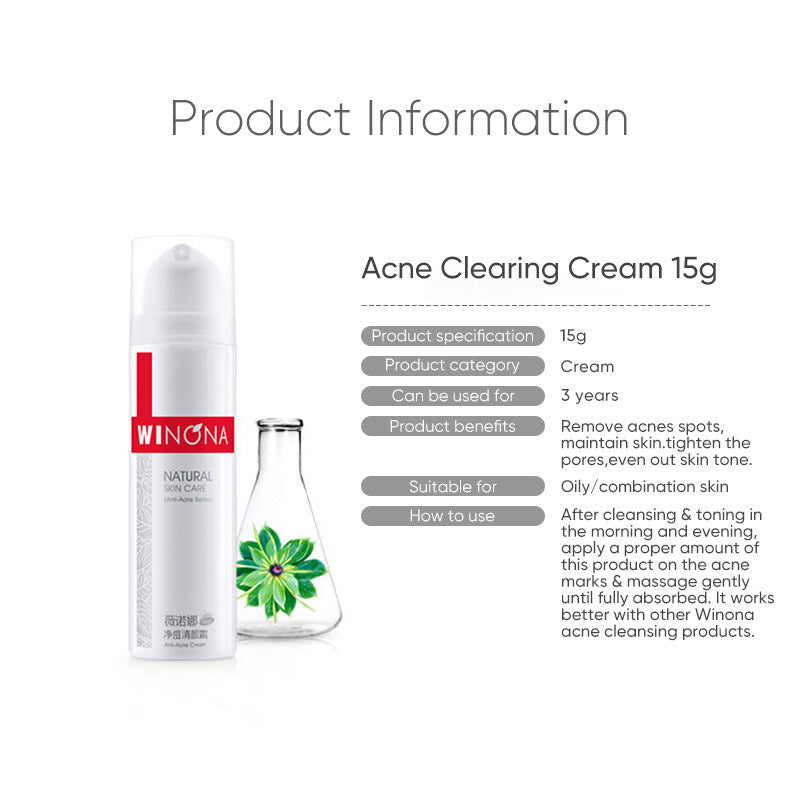 WINONA Anti-Acne Series Brighten Clearing Face Cream T2192